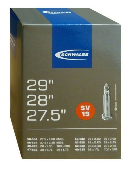 Купить Камера SCHWALBE 27,5-29 дюймов '' 1.50-2.40 (40/62-584/622), вело 40mm