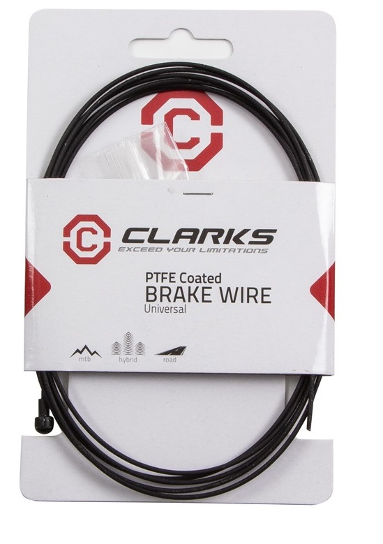 Купить Тросик тормозной CLARKS BW6026, тефлоновое покрытие, 1,5 мм х 2000 мм для MTB