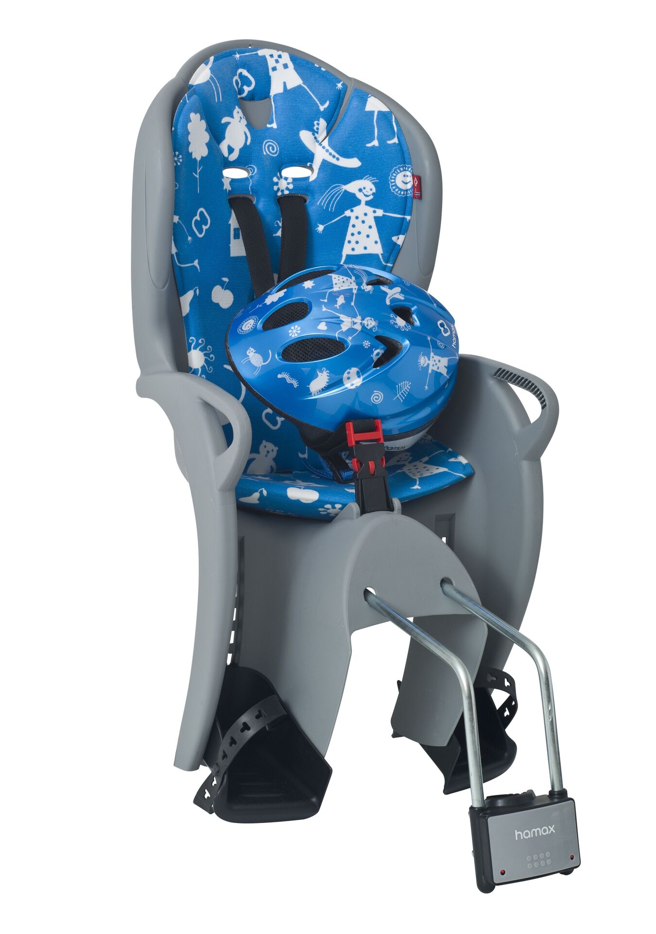 Купить Детское кресло HAMAX KISS SAFETY PACKAGE серый/синий 551088