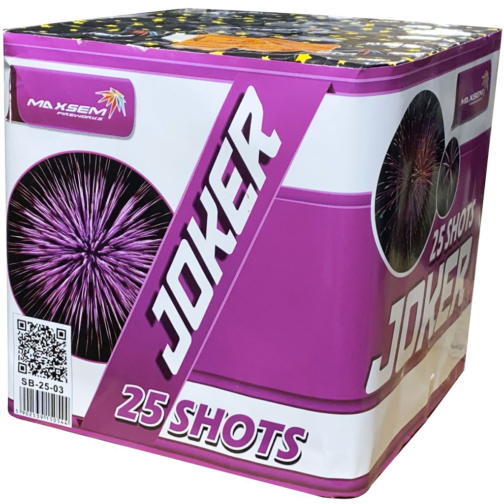 Купить Батарея салютов MAXSEM Joker, 25 залпов, SB-25-03