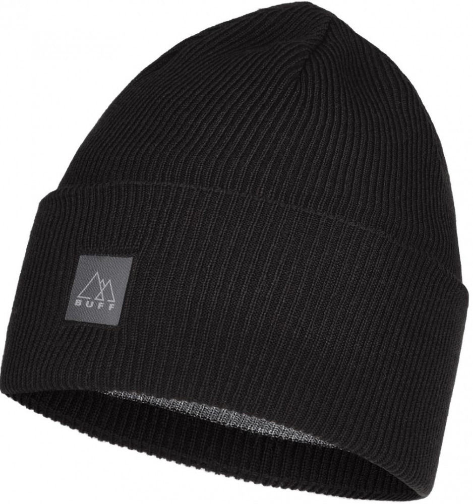 Купить Шапка BUFF Crossknit Hat Solid Black