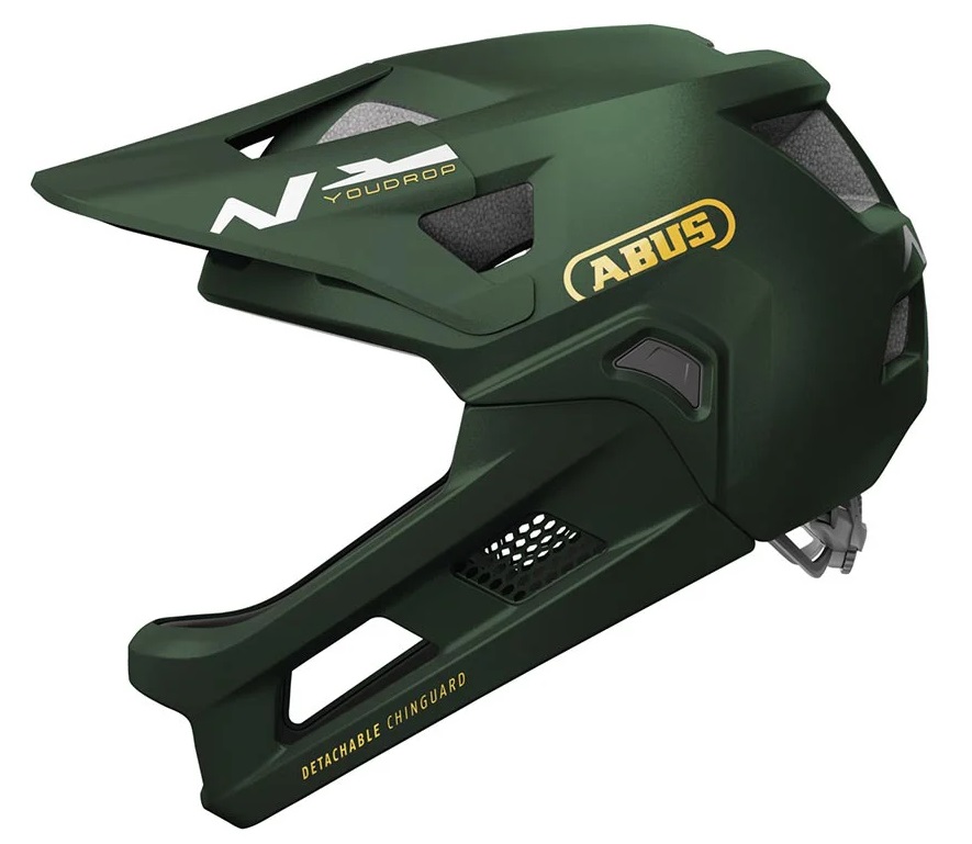 Купить Шлем детский ABUS YouDrop, размер S (48-55 см), Fullface, зеленый 