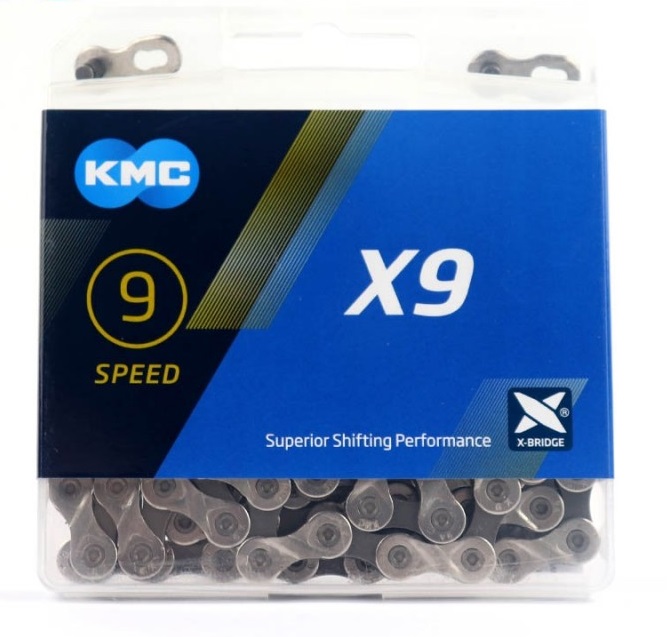 Купить Цепь KMC X9 9ск., 116 зв., с замком