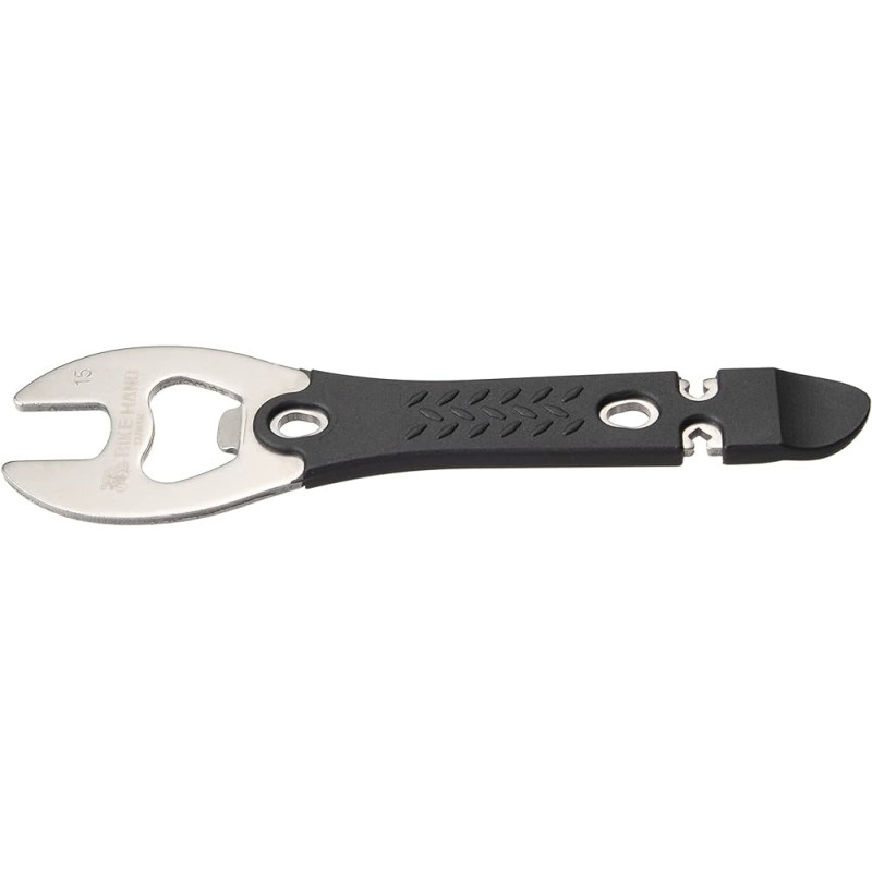 Купить Ключ 4в1 BIKE HAND YC-626 педальный 15 мм, 3.2/3.5 мм ключи для спиц, монтажка, открывашка
