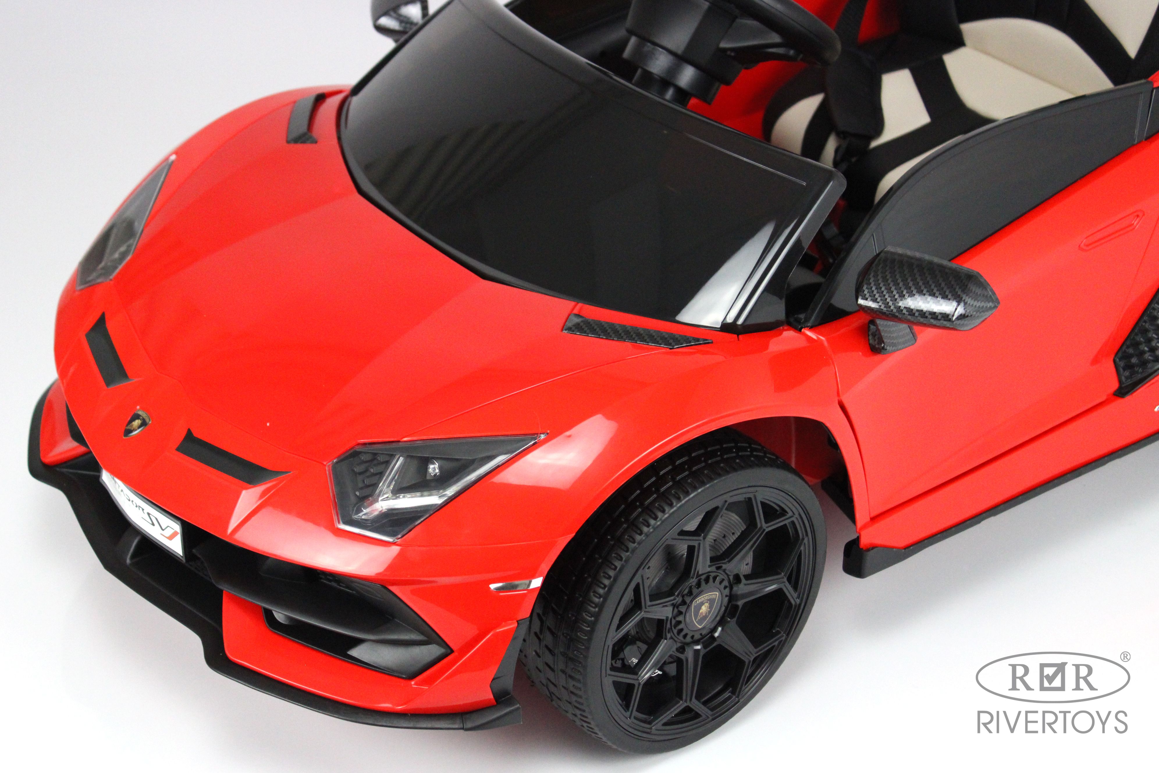 Купить Детский электромобиль RIVERTOYS Lamborghini Aventador SVJ A333MP