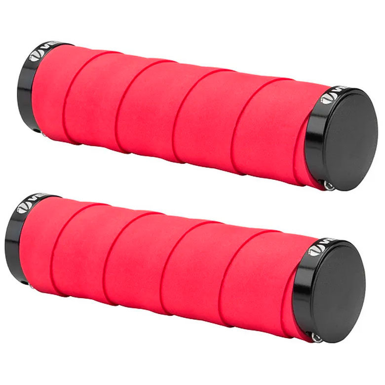 Купить Грипсы VELO VLG-852AD4, 129 мм, красные с черными кольцами