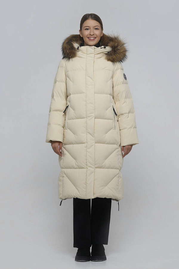 Купить Пальто женское LAPLANGER Аврора SkyStretch Goose, енот